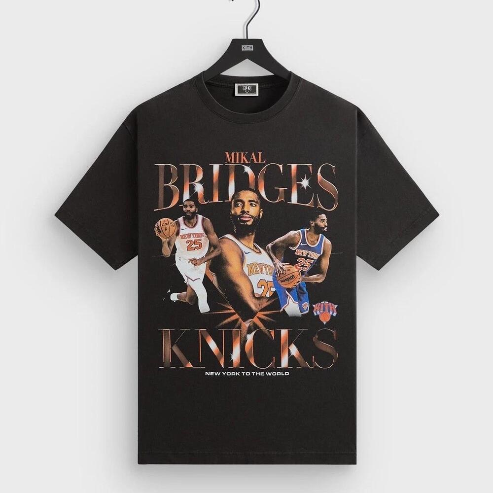 Kith For The New York Knicks Mikal Bridges Legend Tee Graphic Print Xxl